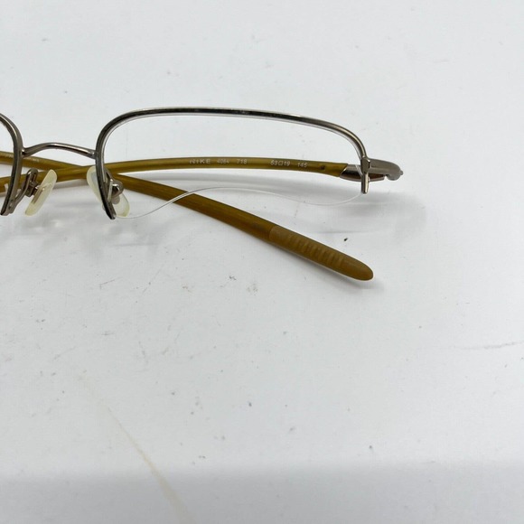 NIKE FLEXON 4084 718 Rectagnular Semi-Rimless Sport Eyeglasses Frame 53-19 H7344 - Picture 4 of 9